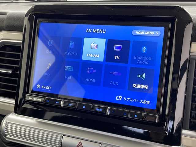 スズキ クロスビー HYBRID MZ 愛知県 2024(令6)年 0.5万km キャラバンアイボリーパールメタリック/ホワイト 2トーンルーフ 衝突被害軽減ブレーキ/社外8インチSDナビ　ナビあり/全方位カメラ/レーダークルーズコントロール/シートヒーター/フルセグTV/CD DVD/Bluetooth/バックカメラ/コーナーセンサー/純正アルミホイール/LEDヘッドライト/オートマチックハイビーム/パドルシフト/ドライブレコーダー/ETC/ステアリングスイッチ/スマートキー/プッシュスタート