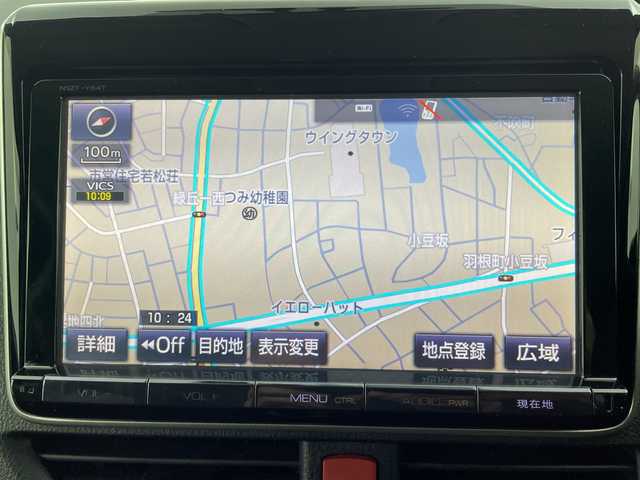 トヨタ ノア ハイブリッド G 愛知県 2014(平26)年 9.7万km ボルドーマイカメタリック モデリスタエアロ/純正9型ナビ/・Bluetooth/・CD/DVD/・フルセグテレビ/・SD音楽録音/純正フリップダウンモニター/バックカメラ/両側パワースライドドア/クルーズコントロール/オートライト/前方ドライブレコーダー/ETC/LEDヘッドライト