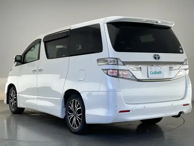 トヨタ ヴェルファイア 2．4Z 愛知県 2014(平26)年 7.5万km ホワイトパールクリスタルシャイン 純正９型ナビ　純正後席モニター　禁煙車　フルセグＴＶ　ＤＶＤ　両側パワスラ　ＷＥＤＳ１７インチＡＷ　コーナーセンサー　ＥＴＣ　バックカメラ　オットマン HIDヘッドライト　オートライト　フォグランプ