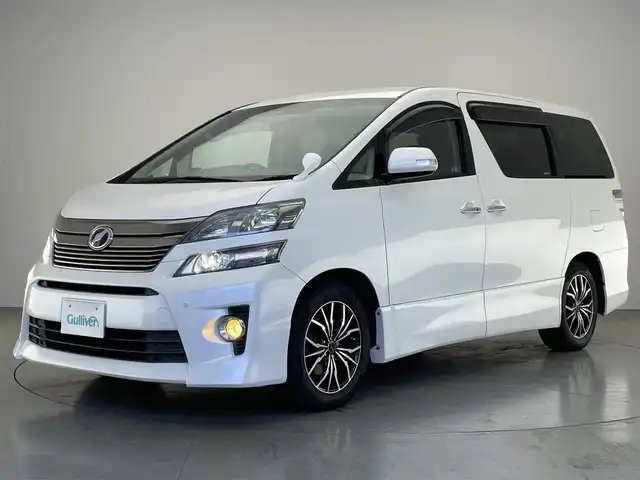 トヨタ ヴェルファイア 2．4Z 愛知県 2014(平26)年 7.5万km ホワイトパールクリスタルシャイン 純正９型ナビ　純正後席モニター　禁煙車　フルセグＴＶ　ＤＶＤ　両側パワスラ　ＷＥＤＳ１７インチＡＷ　コーナーセンサー　ＥＴＣ　バックカメラ　オットマン HIDヘッドライト　オートライト　フォグランプ