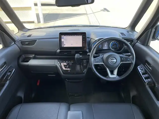日産 ルークス HWS Gターボ プロパイロットED 東京都 2024(令6)年 0.5万km オーシャンブルーP 純正９型ナビ/プロパイロット/ドライブレコーダー/全周囲カメラ/両側パワースライドドア/レザーシート/エマージェンシーブレーキ/車線逸脱警報システム/アイドリングストップ/スマートキー/ＥＴＣ
