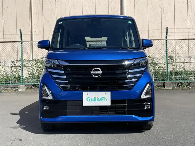 日産 ルークス HWS Gターボ プロパイロットED 東京都 2024(令6)年 0.5万km オーシャンブルーP 純正９型ナビ/プロパイロット/ドライブレコーダー/全周囲カメラ/両側パワースライドドア/レザーシート/エマージェンシーブレーキ/車線逸脱警報システム/アイドリングストップ/スマートキー/ＥＴＣ