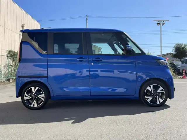 日産 ルークス HWS Gターボ プロパイロットED 東京都 2024(令6)年 0.5万km オーシャンブルーP 純正９型ナビ/プロパイロット/ドライブレコーダー/全周囲カメラ/両側パワースライドドア/レザーシート/エマージェンシーブレーキ/車線逸脱警報システム/アイドリングストップ/スマートキー/ＥＴＣ
