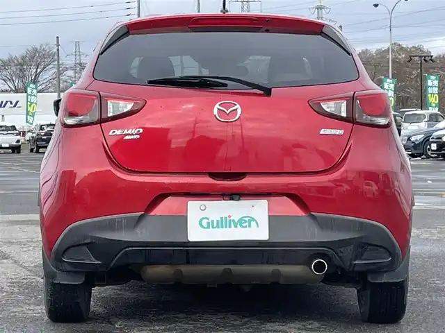 マツダ デミオ XD ツーリング Lパッケージ 道央・札幌 2014(平26)年 12.3万km ソウルレッドプレミアムメタリック ４WD/純正メモリーナビ/AM/FM/BT/CD/DVD/フルセグ/衝突被害軽減ブレーキ/横滑り防止装置/クルーズコントロール/ビルトインETC/アイドリングストップ/ハーフレザーシート/革巻きステアリング/ステアリングリモコン/パドルシフト/MTモード付AT/プッシュスタート/スマートキー/LEDヘッドライト/オートライト/フォグランプ/電動格納ミラー/ウィンカーミラー/純正フロアマット/ドアバイザー/スペアキー