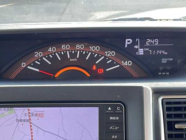 ダイハツ タント X ターボ SAⅡ 福島県 2015(平27)年 7.2万km ブラックマイカメタリック 4WD 純正ナビ フルセグTV Bluetooth バックカメラ 衝突軽減ブレーキ 左側パワースライドドア コーナーセンサー ETC オートライト フォグランプ 横滑り防止 ドアバイザー スマートキー