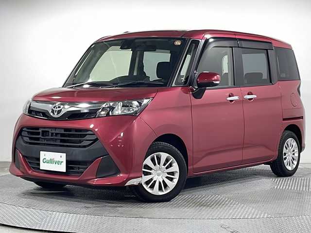 トヨタ タンク G S 広島県 2018(平30)年 2.6万km マゼンタベリーマイカM パノラミックビューモニター/両側パワースライドドア/社外ナビ（Bluetooth/フルセグTV）/衝突軽減ブレーキ/車線逸脱警報/誤発進抑制機能/リヤコーナーセンサー/クルーズコントロール/LEDヘッドランプ/オートライト/ETC/スマートキー