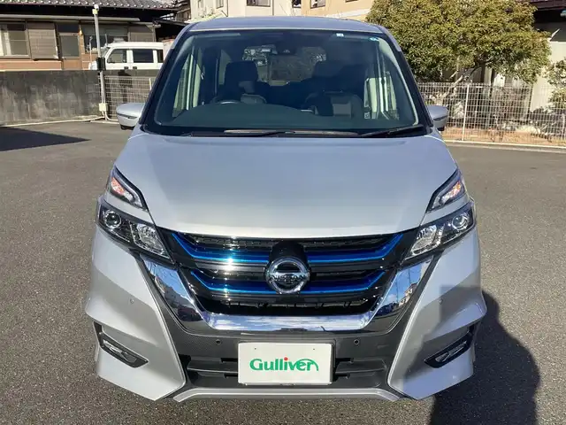 日産 セレナ e－パワー ハイウェイスター V 岡山県 2018(平30)年 7.4万km ブリリアントシルバー 外部検査実施済車両/純正９インチメモリーナビ/フルセグ/バックカメラ/全方位カメラ/ドラレコ/R両側パワースライド/ビルトインETC/F・Rコーナーセンサー/シートヒーター