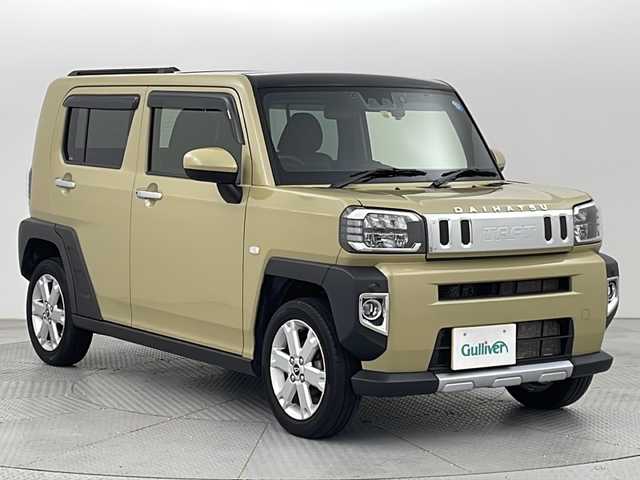 ダイハツ タフト G クロムベンチャー 新潟県 2022(令4)年 2.9万km サンドベージュメタリック 4WD/スマートアシスト/ガラスルーフ/社外9インチSDナビ/(AM/FM/CD/DVD/SD/フルセグ/Bluetooth)/全方位ドライブレコーダー/LEDオートライト/前席シートヒーター/純正15インチアルミホイール/社外アルミホイール付冬タイヤ積込/(165/65/R15/7mm）/エンジンスターター/純正フロアマット/スマートキー/ETC