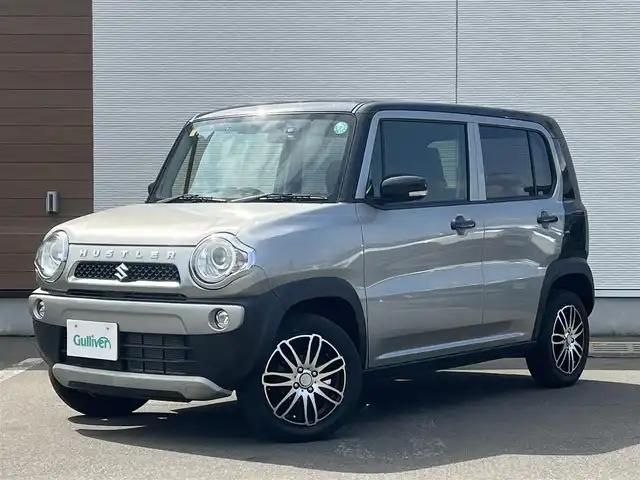 スズキ ハスラー タフワイルド 秋田県 2018(平30)年 1.7万km スチールシルバーメタリック/ブラック 2トーン 社外ナビ/衝突軽減システム/LEDヘッドライト/ワンオーナー/４WD/ワンセグ/バックカメラ/スマートキー/社外アルミ/アイドリングストップ/プッシュスタート/ダウンヒルアシストコントロール/レーンキープアシスト/前席シートヒーター/ステアリングスイッチ/ETC/純正フロアマット/純正ドアバイザー/オートライト/オートエアコン/パワーステアリング/パワーウィンドウ/電動格納ウィンカーミラー/保証書/取扱説明書/記録簿
