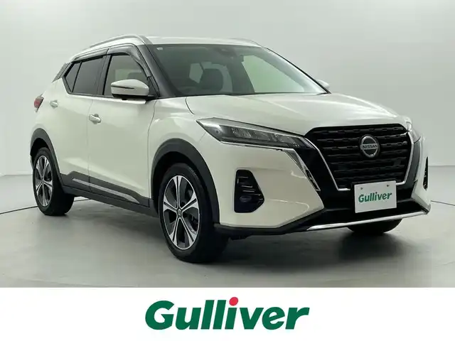 日産 キックス X 福井県 2020(令2)年 0.1万km未満 白 純正メモリーナビ/Bluetooth/CD/DVD/フルセグ/バックカメラ/アラウンドビューモニター/プロパイロット/インテリジェントルームミラー/エマージェンシーブレーキ/ふらつき警告/車線逸脱警報/車線逸脱防止支援システム/踏み間違い衝突防止アシスト/ドライブレコーダー/LEDヘッドライト/フォグランプ/ETC