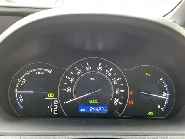 トヨタ ヴォクシー ハイブリッド ZS 煌Ⅱ 神奈川県 2019(平31)年 2.5万km ホワイトパールクリスタルシャイン 登録時走行距離24427km/ワンオーナー/純正HDDナビ/　【CD/フルセグTV】/バックカメラ/クルーズコントロール(追従走行なし)/衝突被害軽減ブレーキ/横滑り防止/両側パワースライドドア/シートヒーター/コーナーセンサー/ビルトインETC/オートライト/純正LEDライト/フォグランプ/スマートキー/プッシュスタート/純正アルミホイール 16インチ/ドアバイザー/ウインカーミラー/純正フロアマット/リアプライバシーガラス/スペアキー×1【スマートキー】/新車時整備手帳（保証書）/取扱説明書