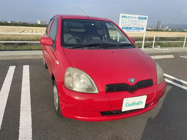 トヨタ ヴィッツ F Dパッケージ 佐賀県 2000(平12)年 18.8万km スーパーレッドⅤ ワンオーナー/純正オーディオ/（CD/AM/FM）/社外フロアマット