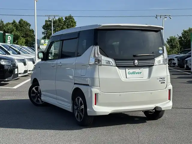 スズキ ソリオ バンディット HV MV 奈良県 2018(平30)年 6.5万km ピュアホワイトP 両側パワースライドドア/社外ナビ(フルセグTV/CD/DVD/AM・FM/BT/iPod)/バックカメラ/ETC/スズキセーフティサポート/誤発進抑制機能/車線逸脱警報機能/先行車発進お知らせ機能/クルーズコントロール/パドルシフト/運転席シートヒーター/本革巻きステアリング/LEDヘッドライト/純正15インチアルミホイール/純正フロアマット/後席サンシェード/スペアキー
