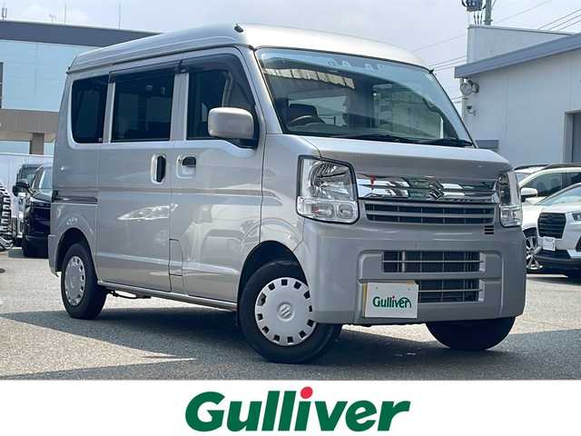 スズキ エブリイ JOINターボ 福岡県 2022(令4)年 5.4万km シルキーシルバーメタリック ワンオーナー/純正ナビ（Bluetooth・ラジオ・フルセグTV・CD・Ipod）/前後ドライブレコーダー/ETC/USBポート/ドアバイザー/両側スライドドア/後方コーナーセンサー/横滑り防止装置/オートライト/盗難防止装置/運転席・助手席エアバック/パワーウィンドウ/パワーステアリング/リモコンキー/保証書・取扱説明書
