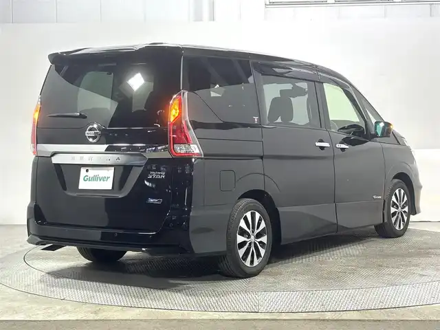 日産 セレナ ハイウェイスター Vセレクション 大阪府 2018(平30)年 2.4万km ダイヤモンドブラック ProPILOT 純正9incナビTV 360カメラ 11incフリップダウンモニター デジタルインナーミラー レーダーC 衝突軽減B レーンアシスト 両側パワースライドドア パークアシスト クリアランスソナー 前後ドライブレコーダー