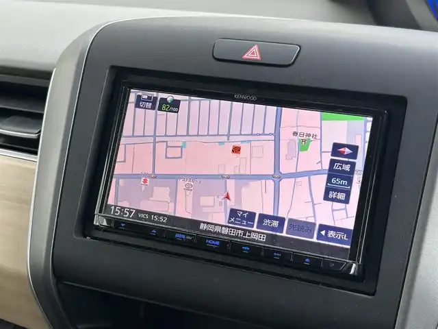 ホンダ フリード G ホンダセンシング 静岡県 2017(平29)年 2.3万km ホワイトオーキッドパール 社外7インチナビ/（FM/AM/Bluetooth/CD/DVD）/ホンダセンシング/クルーズコントロール/両側パワースライドドア/ETC/レーンキープアシスト/3列シート/チップアップシート/ドラレコ/スマートキー/プッシュスタート/エアバッグ/純正15AW