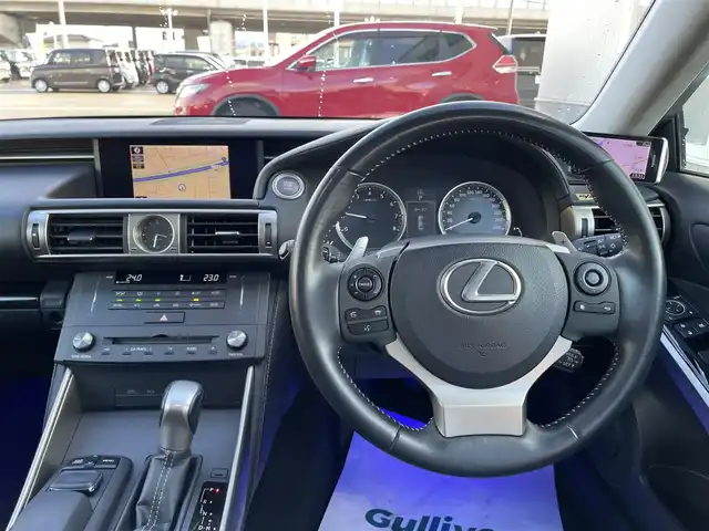 レクサス ＩＳ 250 石川県 2014(平26)年 6.6万km パール 純正メモリーナビ/純正CD/DVD/フルセグTV/バックカメラ/LEDヘッドライト/ETC/社外アルミホイール/スマートキー/プッシュスタート/クルーズコントロール/ハーフレザーシート/サンルーフ/ローダウン/オートエアコン/社外フロントバンパー