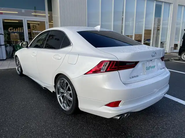 レクサス ＩＳ 250 石川県 2014(平26)年 6.6万km パール 純正メモリーナビ/純正CD/DVD/フルセグTV/バックカメラ/LEDヘッドライト/ETC/社外アルミホイール/スマートキー/プッシュスタート/クルーズコントロール/ハーフレザーシート/サンルーフ/ローダウン/オートエアコン/社外フロントバンパー