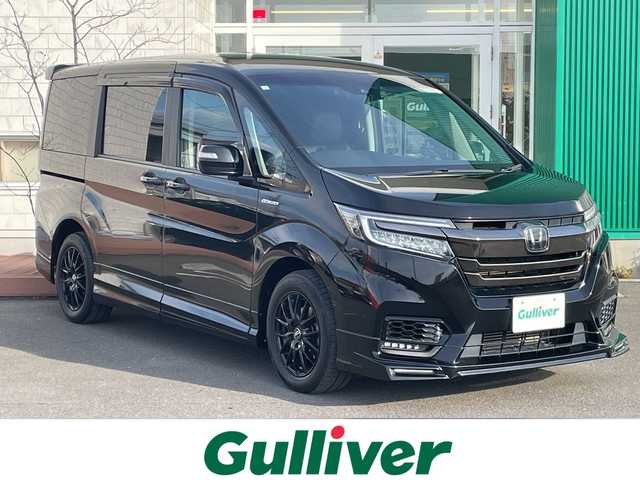 ホンダ ステップワゴン スパーダクールスピリット HセンシングBスタイル 青森県 2019(平31)年 8万km プレミアムスパークルブラックパール 4WD/ワンオーナー/純正10インチナビ・フルセグTV/CD・DVD・Bluetooth・HDMI・USB・SD/バックカメラ/合皮コンビシート/前席シートヒーター/両側パワースライドドア/ホンダセンシング/衝突軽減ブレーキ/追従クルーズコントロール/車線維持支援システム/誤発進抑制機能/純正ドライブレコーダー/純正エンジンスターター/熱線入フロントウインドウ/ビルトインETC/パドルシフト/LEDヘッドライト/LEDフォグランプ/社外16インチアルミ/無限アンダーエアロ/無限エアロイルミネーション/無限ベンチレーテッドバイザー/無限スポーツマット/無限ハイドロホビックLEDミラー/無限ドアハンドルプロテクター/スペアキー/保証書・取説書
