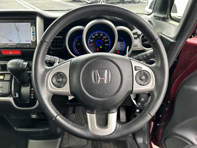 ホンダ Ｎ ＢＯＸ カスタム G ターボSSパッケージ 千葉県 2014(平26)年 8.1万km プレミアムディープロッソパール ミナビＶＸＭ－１４５ＶＳｉ　バックカメラ　ＥＴＣ　ワンセグＴＶ　Ｂｔ　ＣＤ　ＤＶＤ　両側パワースライドドア　パドルシフト　CTBA クルーズコントロール　マット　純正エアロ　純正アルミホイール　ＨＩＤ