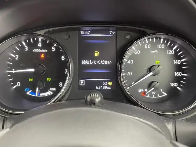 日産 エクストレイル ハイブリッド 20X 道央・札幌 2018(平30)年 6.4万km ブリリアントホワイトパール ・４WD（パートタイム）/・DOP９インチSDナビ/　CD/DVD/BD/SD/BT/AUX/USB/フルセグTV/・ステアリングスイッチ/・アラウンドビューモニター/・ビルトインETC/・インテリジェントルームミラー/・純正エンジンスターター/・エマージェンシーブレーキ/・レーンキープアシスト/・クリアランスソナー/・コーナリングスタビリティアシスト/・アクティブエンジンブレーキ/・進入禁止警報/・ECOモード/・ダウンヒルアシストコントロール/・横滑り防止装置/・オートライト/・LEDヘッドライト/・フォグランプ/・ミラーウィンカー/・ドアバイザー/・社外フロアマット/・プッシュスタート/・スマートキー