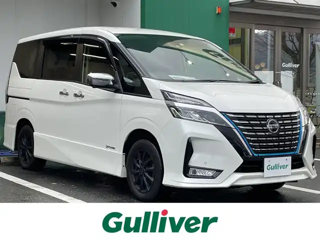 日産 セレナ e－パワー ハイウェイスター V 京都府 2021(令3)年 6.6万km ブリリアントホワイトパール ・e-パワー/・純正ナビ/フルセグTV/DVD/CD/SD/BT/・アラウンドビューモニター/・デジタルインナーミラー/・両側パワースライドドア/・プロパイロット/・エマージェンシーブレーキ/・車線逸脱防止支援/・後側方衝突防止支援/・速度標識表示/・道路標識表示/・パーキングセンサー/・前席シートヒーター/・ステアリングヒーター/・LEDヘッドライト/・LEDフォグ/・プッシュスタート/・インテリジェントキー/・ドアバイザー