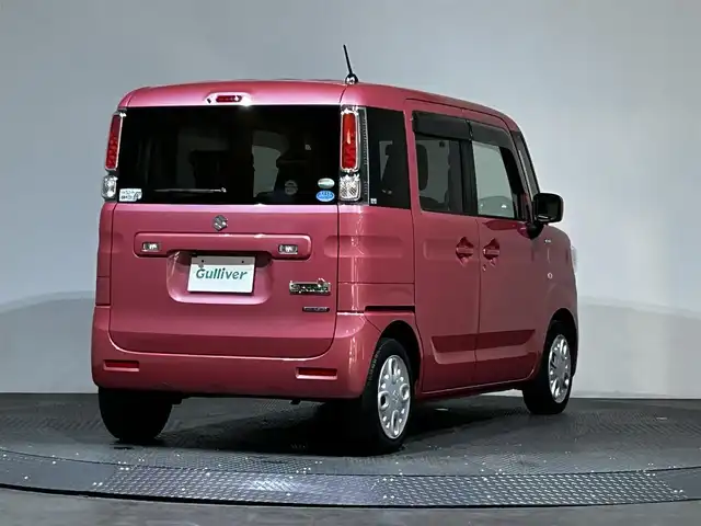 スズキ スペーシア HYBRID G 愛媛県 2018(平30)年 5.7万km チアフルピンクM 社外SDナビ/(AM/FM/CD/DVD/Bluetooth/フルセグ)/バックカメラ/ETC/両側スライドドア/前方ドライブレコーダー/オートライト/プッシュスタート/ドアバイザー/ヘッドライトレベライザー/パワーモードスイッチ/保証書/取扱説明書