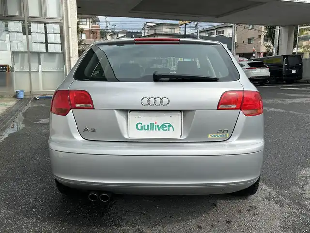 アウディ Ａ３ スポーツバック 2．0 TFSI 宮城県 2007(平19)年 9.5万km シルバーレイクM 純正オーディオ（AM/FM/CD）/横滑り防止装置/純正フロアマット/オートライト/ETC/スタッドレスタイヤ社外AW（205/55R16）5mm/サマータイヤ純正AW積込（205/55R16）5mm