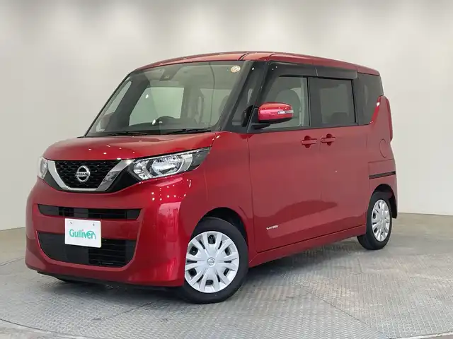 日産 ルークス 栃木県 2021(令3)年 1.3万km スパークリングレッドM 純正ナビ/(CD/DVD/フルセグTV/Bluetooth/MSV/SD/AUX/USB)/バックカメラ/全方位カメラ/エマージェンシーブレーキ/・車線逸脱警報/・先行車発進お知らせ機能/・道路標識表示/・ふらつき警報/ビルトインETC2.0/前方ドラレコ/片側パワースライドドア/禁煙車/オートライト/横滑り防止装置/スマートキー/プッシュスタート/アイドリングストップ/ステアリングスイッチ/ウィンカーミラー/電動格納ミラー/純正フロアマット