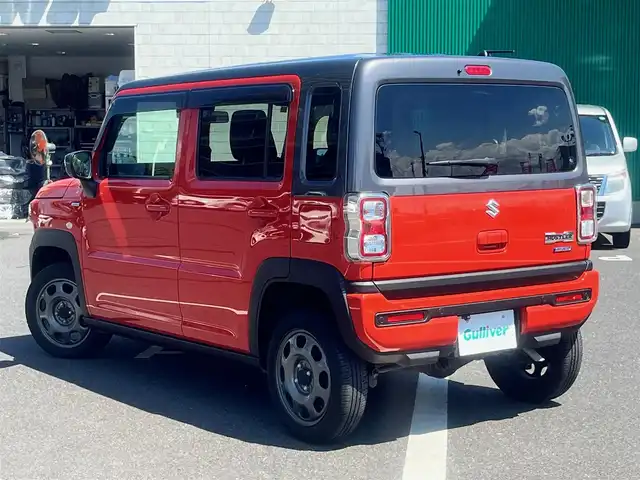 スズキ ハスラー HYBRID G 島根県 2021(令3)年 3.8万km バーミリオンオレンジ/ガンメタリック2トーン 社外ナビ/フルセグTV /DVD再生/Bluetooth接続/前後ドライブレコーダー　/ＥＴＣ/バックカメラ/アダプティブクルーズコントロール　/ダウンヒルアシストコントロール/前席シートヒーター　/レーンアシスト　/エアバッグ　（ダブル、サイド、カーテン）/スマートキー　/プッシュスタート/アイドリングストップ　/純正フロアマット