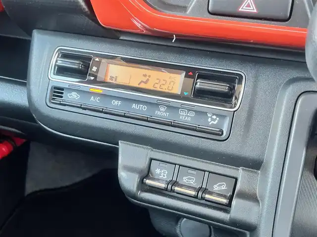 スズキ ハスラー HYBRID G 島根県 2021(令3)年 3.8万km バーミリオンオレンジ/ガンメタリック2トーン 社外ナビ/フルセグTV /DVD再生/Bluetooth接続/前後ドライブレコーダー　/ＥＴＣ/バックカメラ/アダプティブクルーズコントロール　/ダウンヒルアシストコントロール/前席シートヒーター　/レーンアシスト　/エアバッグ　（ダブル、サイド、カーテン）/スマートキー　/プッシュスタート/アイドリングストップ　/純正フロアマット