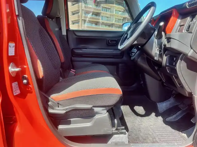 スズキ ハスラー HYBRID G 島根県 2021(令3)年 3.8万km バーミリオンオレンジ/ガンメタリック2トーン 社外ナビ/フルセグTV /DVD再生/Bluetooth接続/前後ドライブレコーダー　/ＥＴＣ/バックカメラ/アダプティブクルーズコントロール　/ダウンヒルアシストコントロール/前席シートヒーター　/レーンアシスト　/エアバッグ　（ダブル、サイド、カーテン）/スマートキー　/プッシュスタート/アイドリングストップ　/純正フロアマット