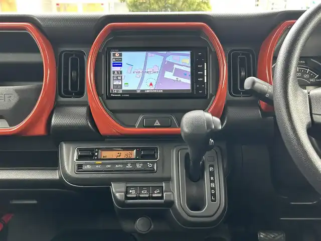 スズキ ハスラー HYBRID G 島根県 2021(令3)年 3.8万km バーミリオンオレンジ/ガンメタリック2トーン 社外ナビ/フルセグTV /DVD再生/Bluetooth接続/前後ドライブレコーダー　/ＥＴＣ/バックカメラ/アダプティブクルーズコントロール　/ダウンヒルアシストコントロール/前席シートヒーター　/レーンアシスト　/エアバッグ　（ダブル、サイド、カーテン）/スマートキー　/プッシュスタート/アイドリングストップ　/純正フロアマット