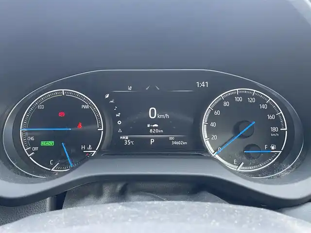 トヨタ ハリアー ハイブリッド G 滋賀県 2021(令3)年 3.5万km スティールブロンドM 純正８インチナビ/（AM/FM/CD/フルセグTV）/バックカメラ/ToyotaSafetySence/-衝突四避支援/-アダプティブクルーズコントロール/-レーントレーシングアシスト/-オートマチックハイビーム/パワーシート（D席）/デジタルインナーミラー/パワーバックドア/ステアリングリモコン/LEDライト/ビルトインETC/スマートキー