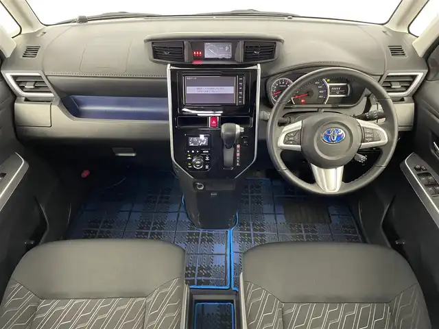 トヨタ ルーミー カスタムG 埼玉県 2019(令1)年 0.8万km ファインブルーマイカメタリック スマートアシスト　純正ナビ　バックカメラ　ビルトインＥＴＣ２．０　前後ドライブレコーダー　クルーズコントロール　両側パワースライドドア　純正アルミホイール　オートハイビーム　ＬＥＤヘッドライト　地デジ