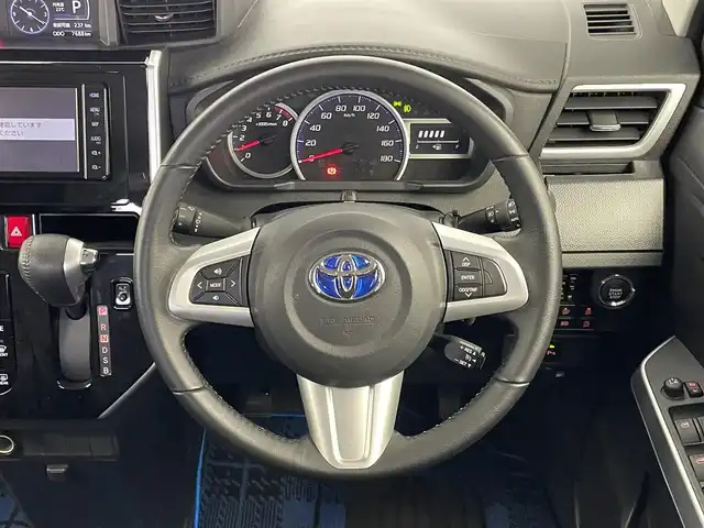 トヨタ ルーミー カスタムG 埼玉県 2019(令1)年 0.8万km ファインブルーマイカメタリック スマートアシスト　純正ナビ　バックカメラ　ビルトインＥＴＣ２．０　前後ドライブレコーダー　クルーズコントロール　両側パワースライドドア　純正アルミホイール　オートハイビーム　ＬＥＤヘッドライト　地デジ