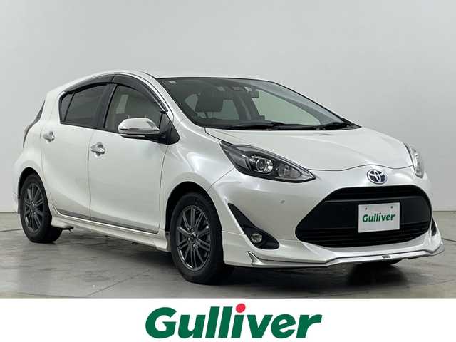 トヨタ アクア G 道央・札幌 2020(令2)年 6.8万km ホワイトパールクリスタルシャイン ・寒冷地仕様/モデリスタエアロ/・純正SDナビ　フルセグ/BT/SD/DVD/SD/・バックカメラ/・クルーズコントロール/・前後コーナーセンサー/クリアランスソナー/・トヨタセーフティセンス/・プリクラッシュセーフティ/・レーンキープアシスト/・前後ドライブレコーダー/・積込夏タイヤ純正モデリスタAWセット/・純正フロアマット/・ドアバイザー/・ETC/・電動格納ミラー/ウィンカーミラー/・LEDオートライト/オートマチックハイビーム