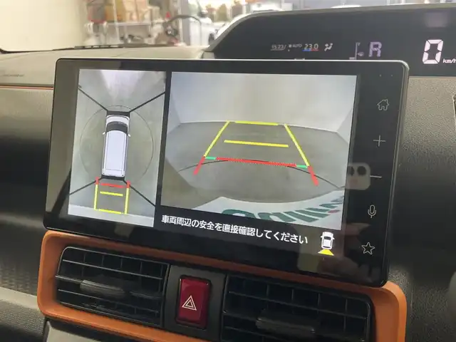 ダイハツ タント ファンクロス 埼玉県 2023(令5)年 0.6万km サンドベージュメタリック 9インチディスプレイオーディオ/(Bluetooth/USB/HDMI/AppleCarPlay/AndroidAuto/フルセグ）/全方位カメラ/両側パワースライドドア/ドライブレコーダー/衝突被害軽減ブレーキ/シートヒーター/アイドリングストップ/オートブレーキホールド/ビルトインETC2.0/コーナーセンサー/純正14インチアルミホイール