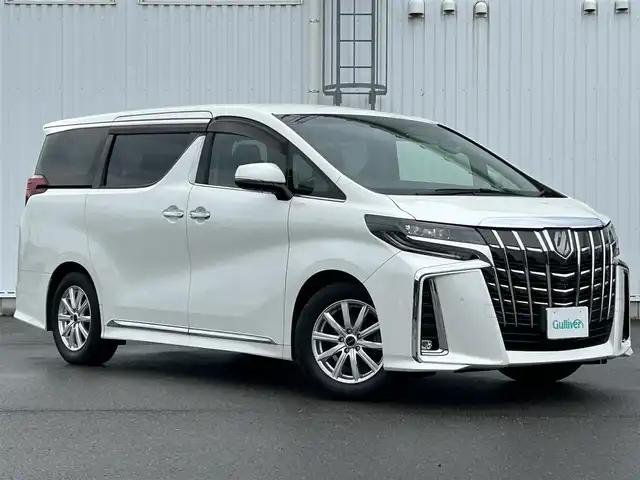 トヨタ アルファード S Cパッケージ 愛媛県 2019(平31)年 3.6万km ホワイトパールクリスタルシャイン JBLサウンド/純正ナビ/Bluetooth/CD/DVD/Blu-ray/AUX/100V充電/アイドリングストップ/追従クルコン/USB/オットマン/シートヒーター/エアシート/前後ドラレコ/パワーシート/コーナーセンサー/ステアリングヒーター/サマータイヤあり