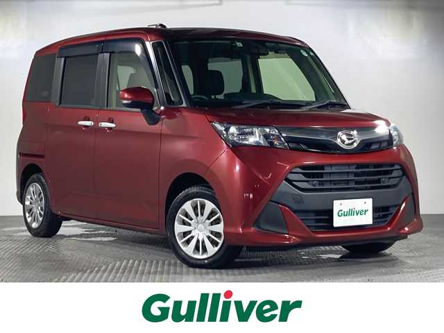ダイハツ トール G SAⅢ 沖縄県 2019(令1)年 3.2万km ファイアークォーツレッドM 禁煙車/両側パワースライドドア/純正ナビ/衝突軽減ブレーキ/クルーズコントロール/ＥＴＣ/バックカメラ/コーナーセンサー/ドライブレコーダー/スマートキー/プッシュスタート/オートライト/純正フロアマット