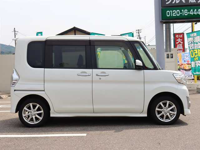 ダイハツ タント カスタム X トップED SA 道東・釧路十勝 2014(平26)年 5.5万km パールホワイトⅢ  ワ ン オ ー ナ ー/ 4   W  D/ 社 外 ナ ビ・フ ル セ グ T V/ バ ッ ク カ メ ラ/ パ ワ ー  ス ラ イ ド ド ア（左）/ 純 正 エ ン ジ ン ス タ ー タ ー/ 革 調 シ ー ト カ バ ー/ ス マ ー ト キ ー/ 純 正 ア ル ミ ホ イ ル/ 純 正 L E D ヘ ッ ド ラ イ ト/ 純 正 フ ォ グ ラ ン プ/ 新  車  保  証  書/ 取  扱  説  明  書