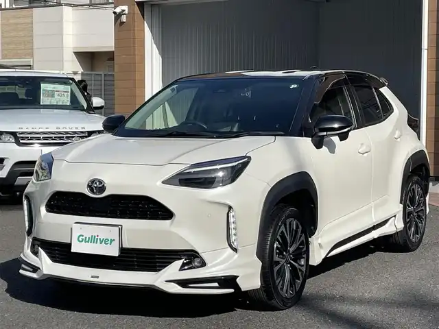 トヨタ ヤリスクロス Z 埼玉県 2021(令3)年 2.5万km ブラックマイカ/ホワイトパールクリスタルシャイン 2トーン 純正ナビ（Ｂｌｕｅｔｏｏｔｈ）/バックカメラ/ＥＴＣ２．０/モデリスタエアロ/ワンオーナー/スペアキー１本/追従走行有クルコン/パワーシート/シートヒーター/ハーフレザーシート/前後ドラレコ/MTモード付AT/純正フロアマット/純正アルミホイール/LEDヘッドライト/ダブルエアバッグ/衝突被害軽減システム/オートライト/オートマチックハイビーム/BSM/クリアランスソナー