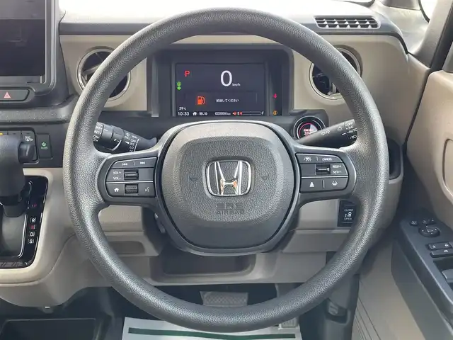 ホンダ Ｎ ＢＯＸ JOY 岩手県 2024(令6)年 0.1千km クリスタルブラックパール 4WD/ホンダセンシング/両側パワースライドドア/ミラーヒーター/前席シートヒーター/衝突被害軽減ブレーキ/レーンキープアシスト/レーダークルーズコントロール/前後コーナーセンサー/横滑り防止装置/バックカメラ装着有/電子制御パーキングブレーキ/ブレーキオートホールド/ステアリングスイッチ/オートライト/LEDヘッドライト/〇プッシュスタート/〇電動格納ミラー/〇ウィンカーミラー/〇ECON/〇スマートキー/ドアロアガーニッシュ/フロアアンダーボックス/チェック柄ファブリック素材（撥水素材）/コンビニフック付きシートバックテーブル/ロールサンシェード (スライドドア両側)/360°UV・IRカットパッケージ
