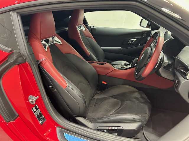 トヨタ スープラ RZ 宮城県 2022(令4)年 2.8万km プロミネンスレッド 純正ナビ/バックカメラ/リアカメラ/Bluetooth/JBLサウンド/トヨタスープラセーフティ/・レーンディパーチャーアラート/・プリクラッシュセーフティ/・ブラインドスポットモニター/・アダプティブハイビームシステム/・レーダークルーズコントロール/・クリアランスソナー/ヘッドアップディスプレイ/前後コーナーセンサー/LEDヘッドライト/オートライト/バックフォグランプ/ハーフレザーシート/シートメモリー/シートヒーター/パワーシート/純正アルミホイール/純正ドライブレコーダー/ETC