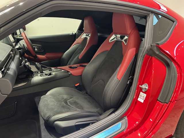 トヨタ スープラ RZ 宮城県 2022(令4)年 2.8万km プロミネンスレッド 純正ナビ/バックカメラ/リアカメラ/Bluetooth/JBLサウンド/トヨタスープラセーフティ/・レーンディパーチャーアラート/・プリクラッシュセーフティ/・ブラインドスポットモニター/・アダプティブハイビームシステム/・レーダークルーズコントロール/・クリアランスソナー/ヘッドアップディスプレイ/前後コーナーセンサー/LEDヘッドライト/オートライト/バックフォグランプ/ハーフレザーシート/シートメモリー/シートヒーター/パワーシート/純正アルミホイール/純正ドライブレコーダー/ETC