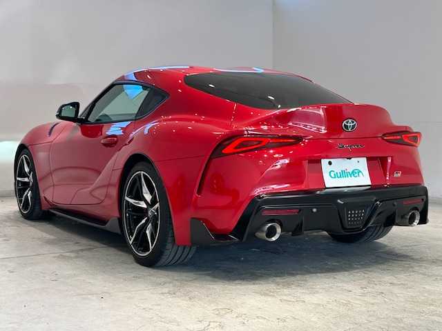 トヨタ スープラ RZ 宮城県 2022(令4)年 2.8万km プロミネンスレッド 純正ナビ/バックカメラ/リアカメラ/Bluetooth/JBLサウンド/トヨタスープラセーフティ/・レーンディパーチャーアラート/・プリクラッシュセーフティ/・ブラインドスポットモニター/・アダプティブハイビームシステム/・レーダークルーズコントロール/・クリアランスソナー/ヘッドアップディスプレイ/前後コーナーセンサー/LEDヘッドライト/オートライト/バックフォグランプ/ハーフレザーシート/シートメモリー/シートヒーター/パワーシート/純正アルミホイール/純正ドライブレコーダー/ETC