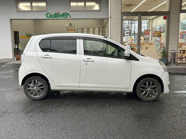 ダイハツ ミラ イース G 宮城県 2012(平24)年 11.7万km パールホワイトⅢ 純正メモリナビ/CD/DVD/AM/FM/BT/i Pod/USB/ワンセグTV/バックカメラ/社外アルミ冬タイヤ14インチ/横滑り防止装置/アイドリングストップ/ウィンカードアミラー/電動格納ミラー/ヘッドランプレベライザー/フロアマット/ETC/プッシュスタート/保証書・記録簿・取扱説明書