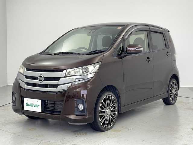 日産 デイズ ハイウェイスターG ターボ 茨城県 2018(平30)年 8.9万km モカブラウンP ＳＤナビ　バックアラウンドビューモニター　クルーズコントロール　オートライト　フォグランプ　オートマチックハイビーム　衝突被害軽減ブレーキ　横滑り防止装置　アイドリングストップ　純正フロアマット