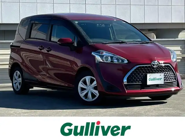 トヨタ シエンタ ファンベースX 静岡県 2019(令1)年 4.2万km センシュアルレッドマイカ 5人乗り/社外7インチナビ/（フルセグTV/FM/AM/CD/SD/Bluetooth/iPod）/バックカメラ/片側パワースライド/ドライブレコーダー/ETC/エアバッグ/ベンチシート/フルフラットシート/横滑り防止システム/アンチブレーキシステム