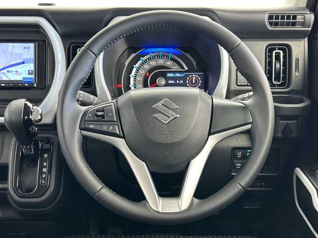 スズキ ハスラー HYBRID X 三重県 2022(令4)年 3.6万km ピュアホワイトP /禁煙車//社外ナビ//前席シートヒーター//後方クリアランスソナー//前方ドライブレコーダー//アイドリングストップ//ETC//LEDヘッドライト（オート）//ステアリングスイッチ//革巻きステアリング//プッシュスタート//スマート